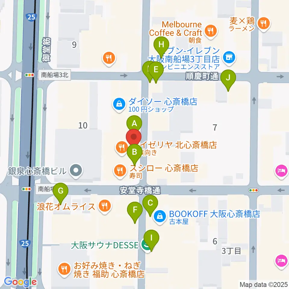 三木楽器ウインドフォレスト周辺のカフェ一覧地図