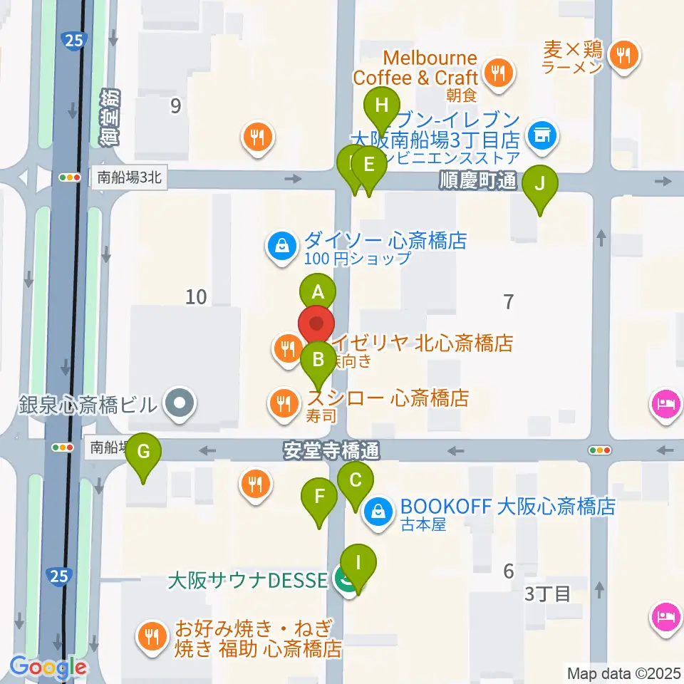 三木楽器ウインドフォレスト周辺のカフェ一覧地図