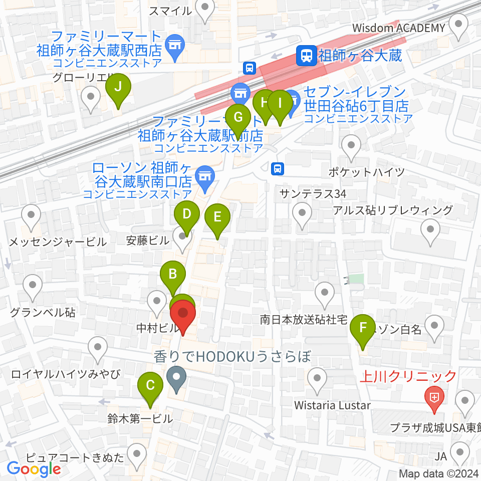 祖師ケ谷大蔵metta周辺のカフェ一覧地図