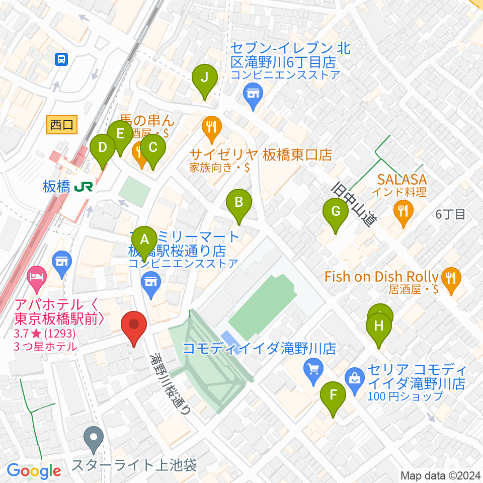 KOYUKI PIANO周辺のカフェ一覧地図