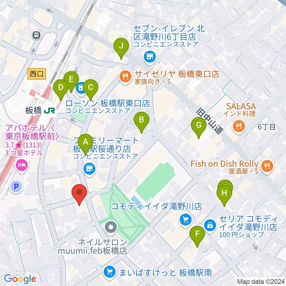 KOYUKI PIANO周辺のカフェ一覧地図