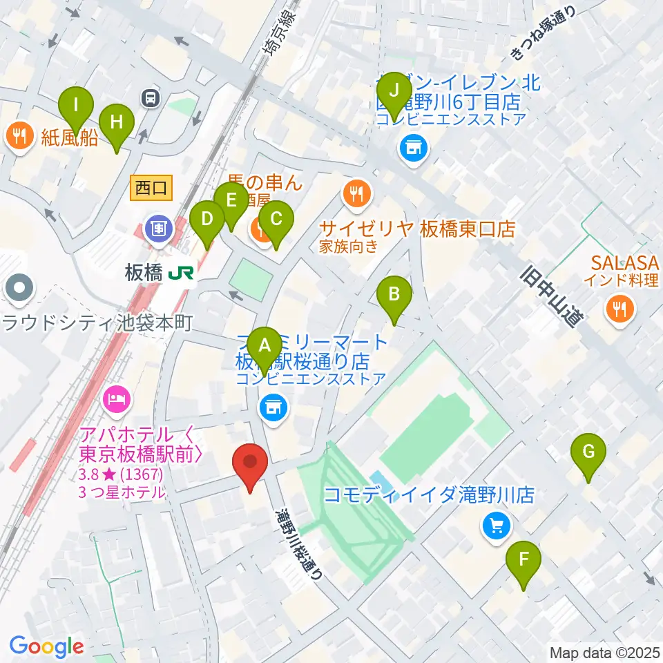 KOYUKI PIANO周辺のカフェ一覧地図