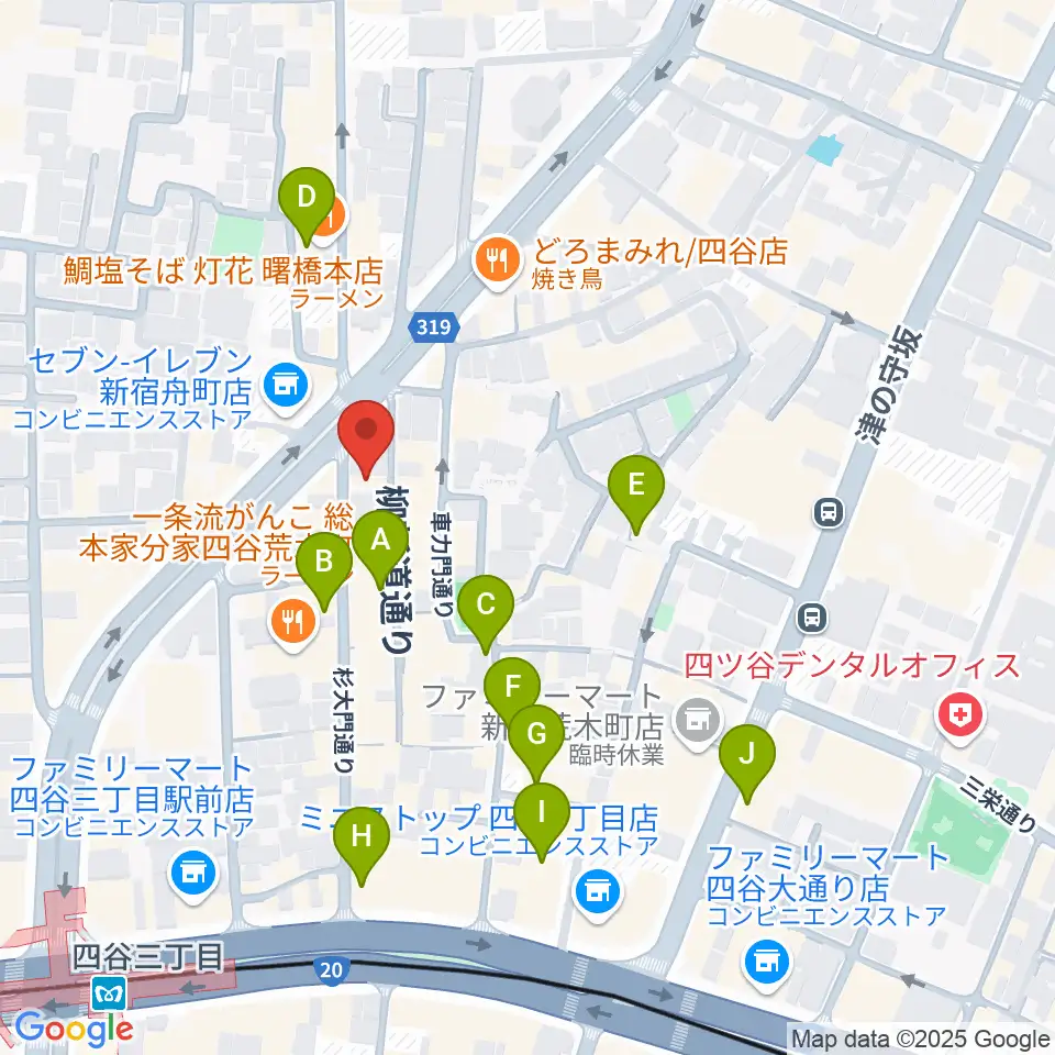 Bar un.10周辺のカフェ一覧地図