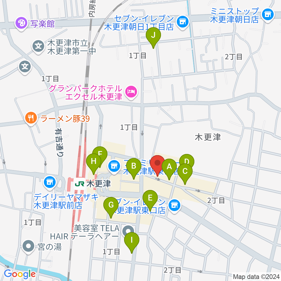 Live Spot Mick周辺のカフェ一覧地図