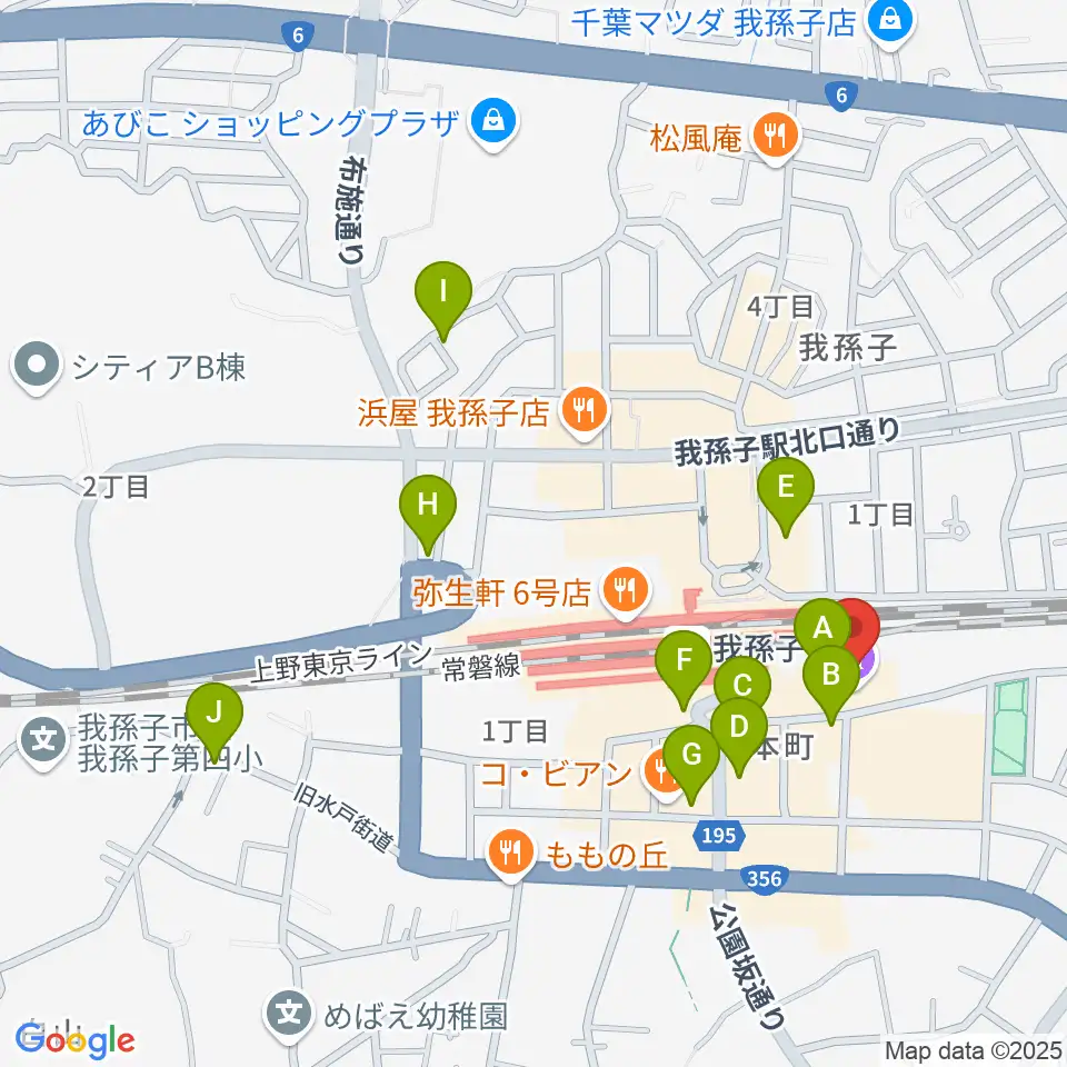 千葉県福祉ふれあいプラザ周辺のカフェ一覧地図