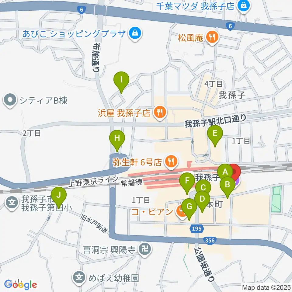 千葉県福祉ふれあいプラザ周辺のカフェ一覧地図