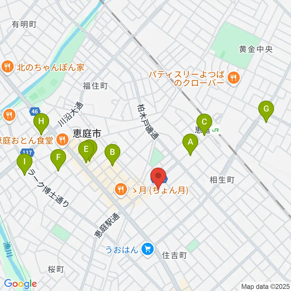 ディスカバリーファーム周辺のカフェ一覧地図