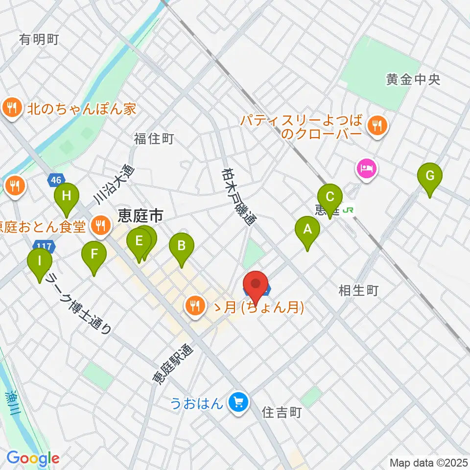 ディスカバリーファーム周辺のカフェ一覧地図
