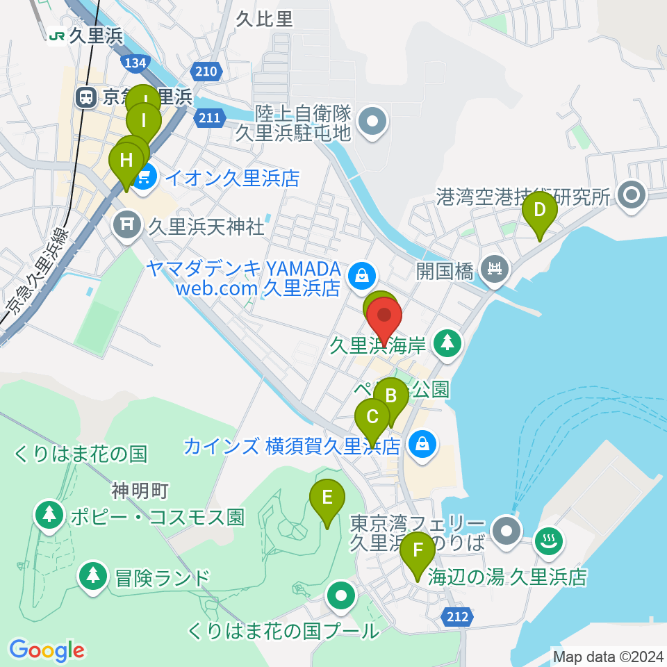 ドルチェ音楽教室周辺のカフェ一覧地図