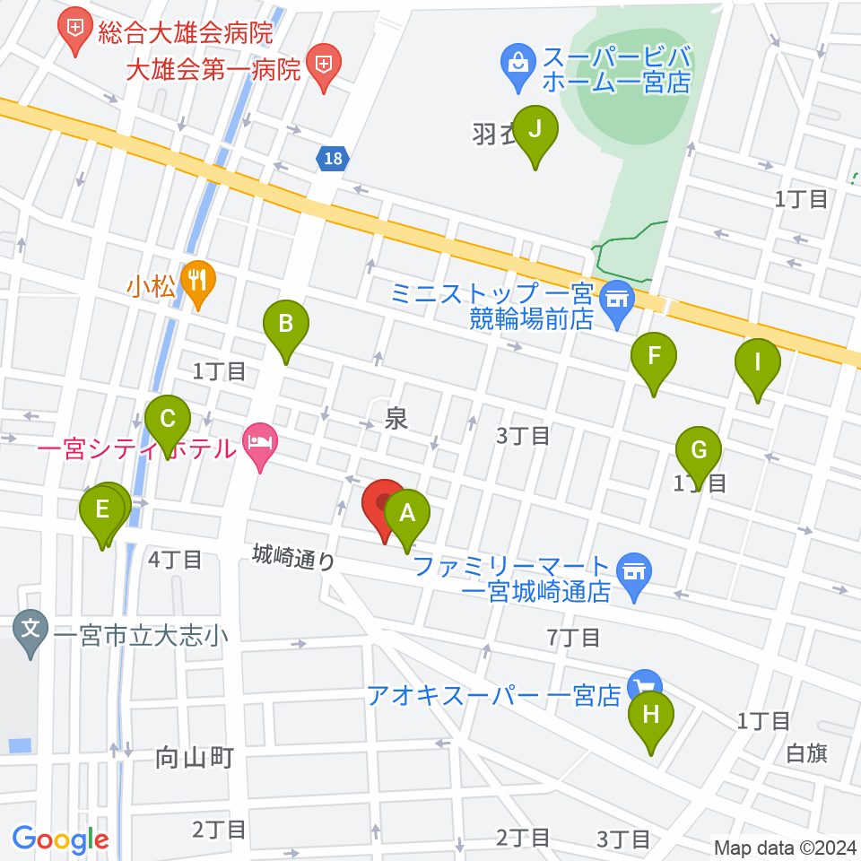 Studio 3km周辺のカフェ一覧地図