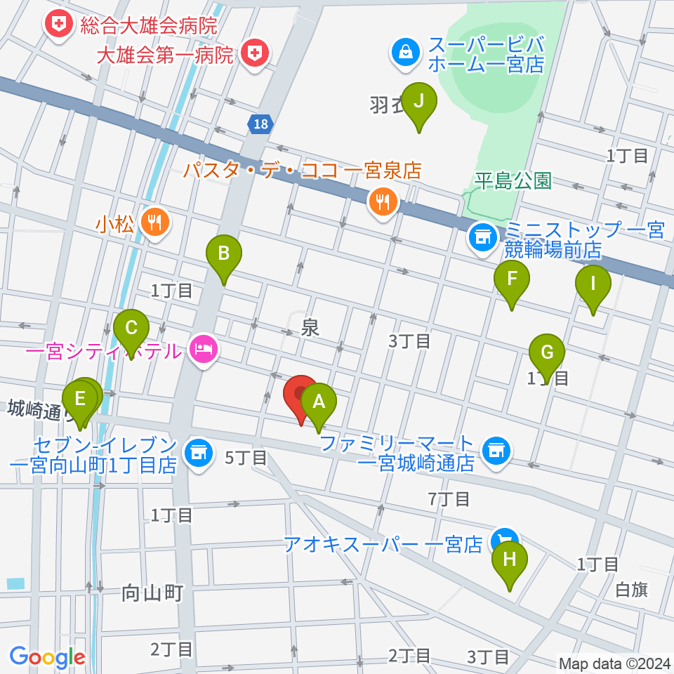 Studio 3km周辺のカフェ一覧地図