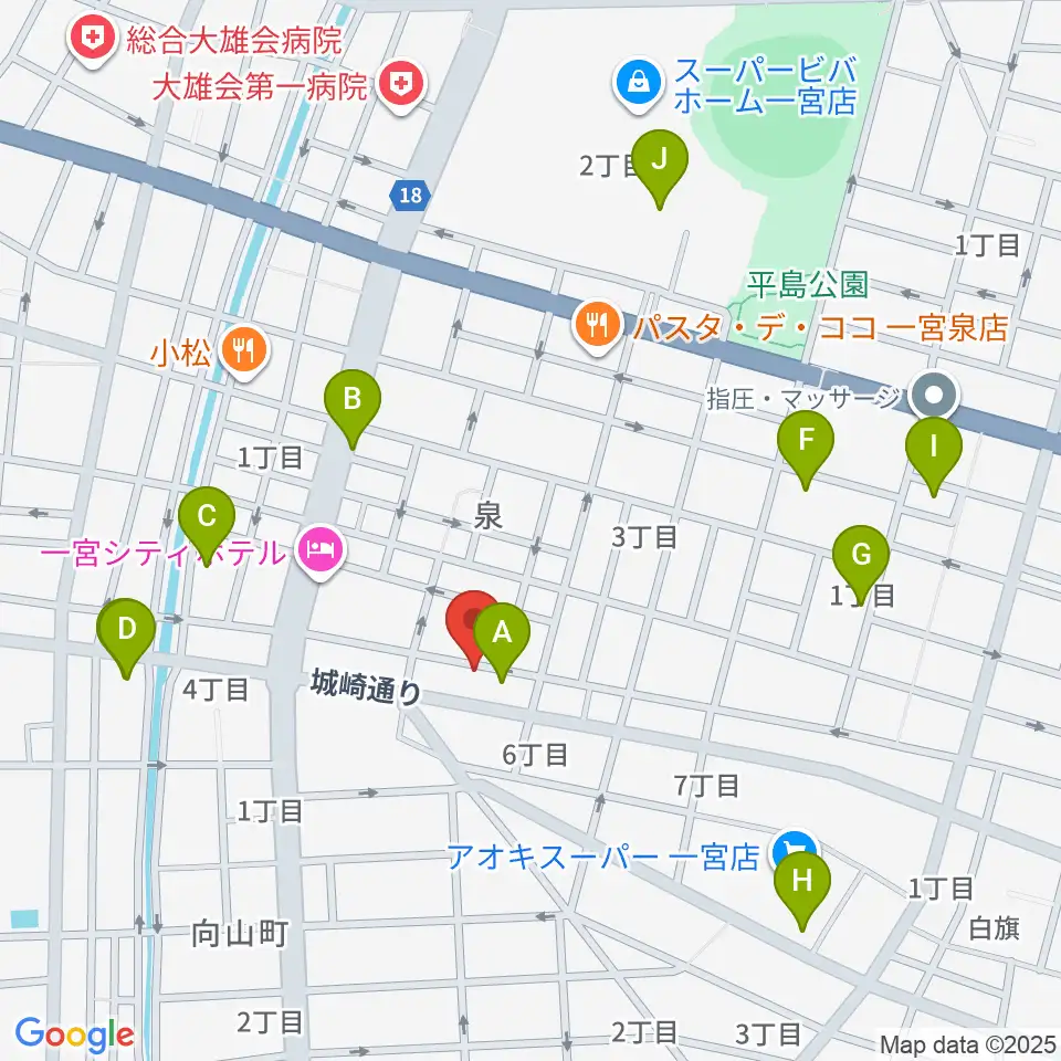 Studio 3km周辺のカフェ一覧地図