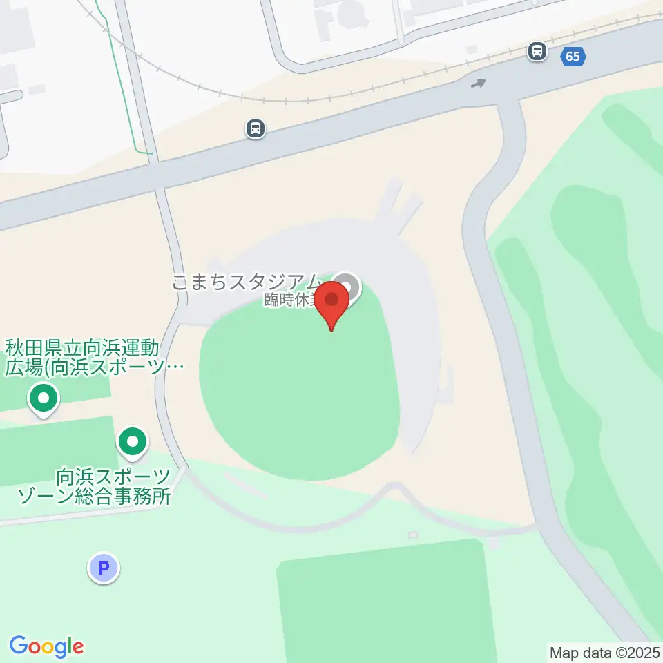 こまちスタジアム周辺のカフェ一覧地図