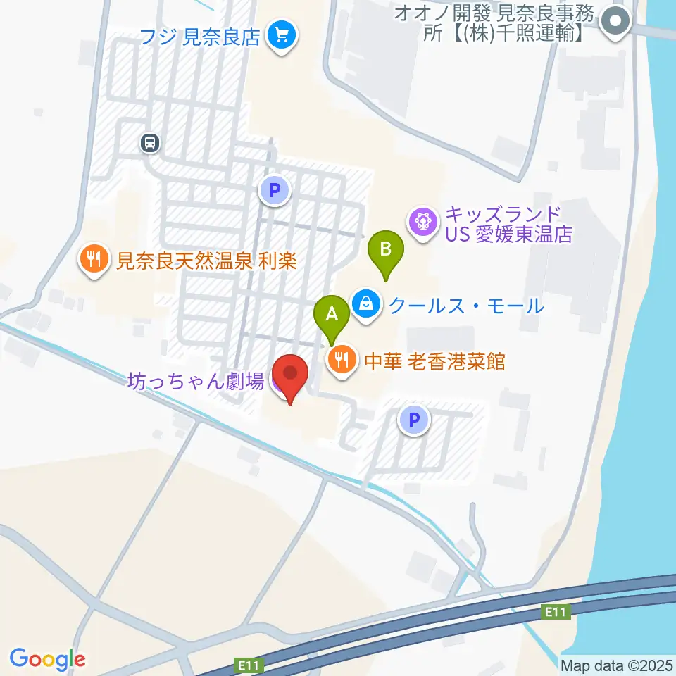 坊っちゃん劇場周辺のカフェ一覧地図