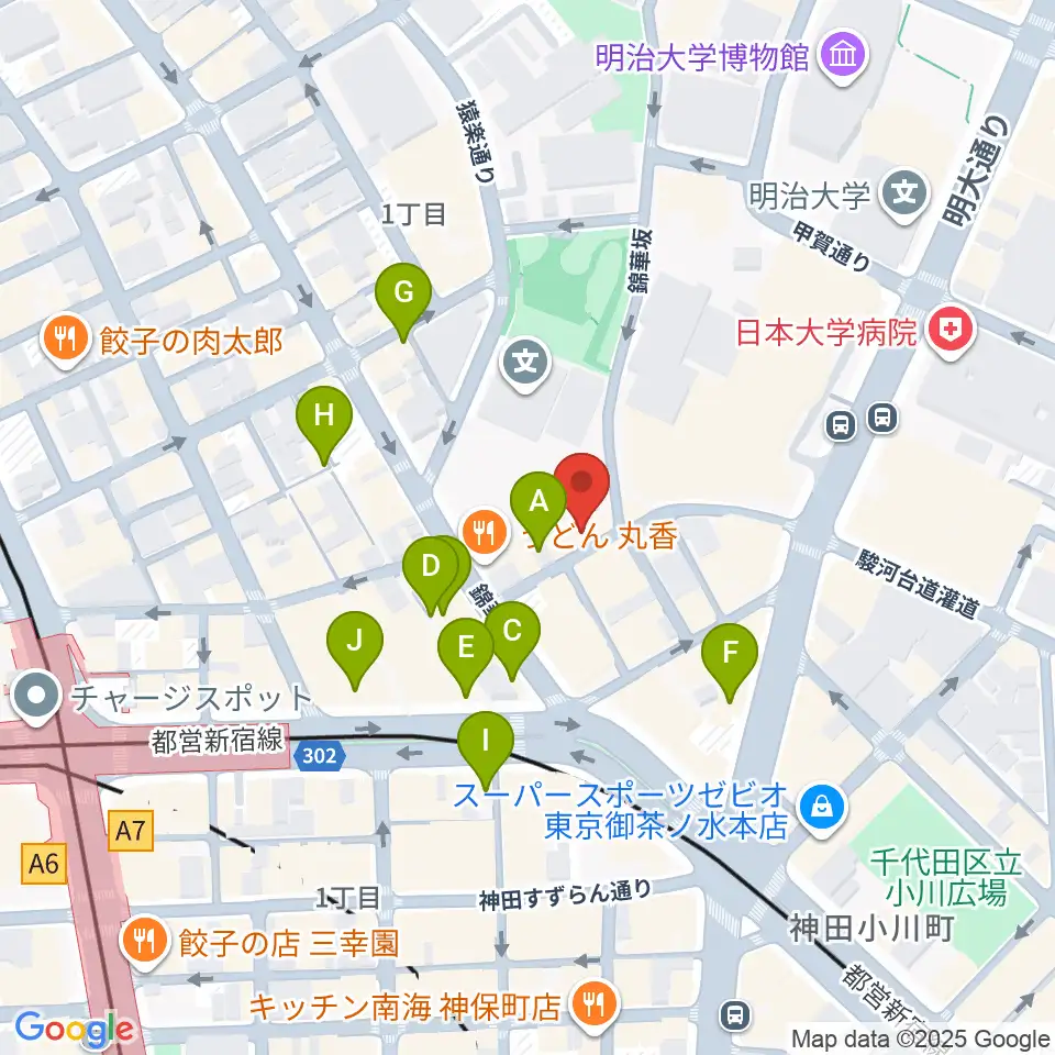 アイゼナハ音楽院周辺のカフェ一覧地図