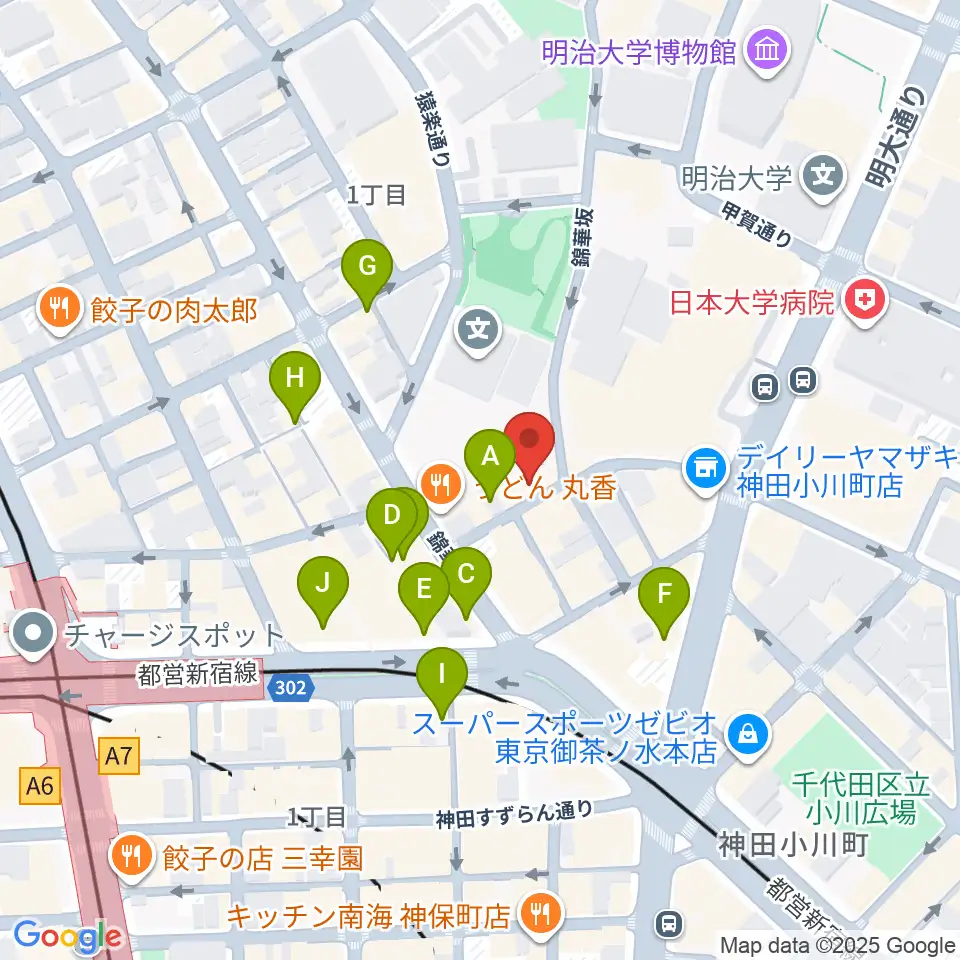 アイゼナハ音楽院周辺のカフェ一覧地図