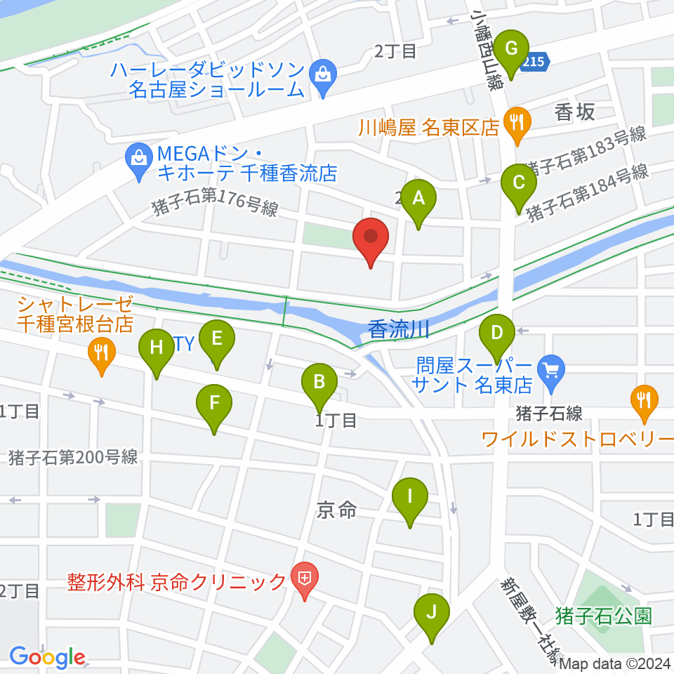 STUDIO SONGS周辺のカフェ一覧地図