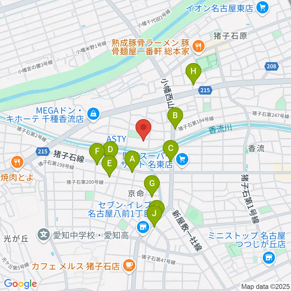 STUDIO SONGS周辺のカフェ一覧地図