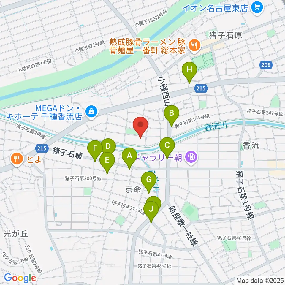 STUDIO SONGS周辺のカフェ一覧地図