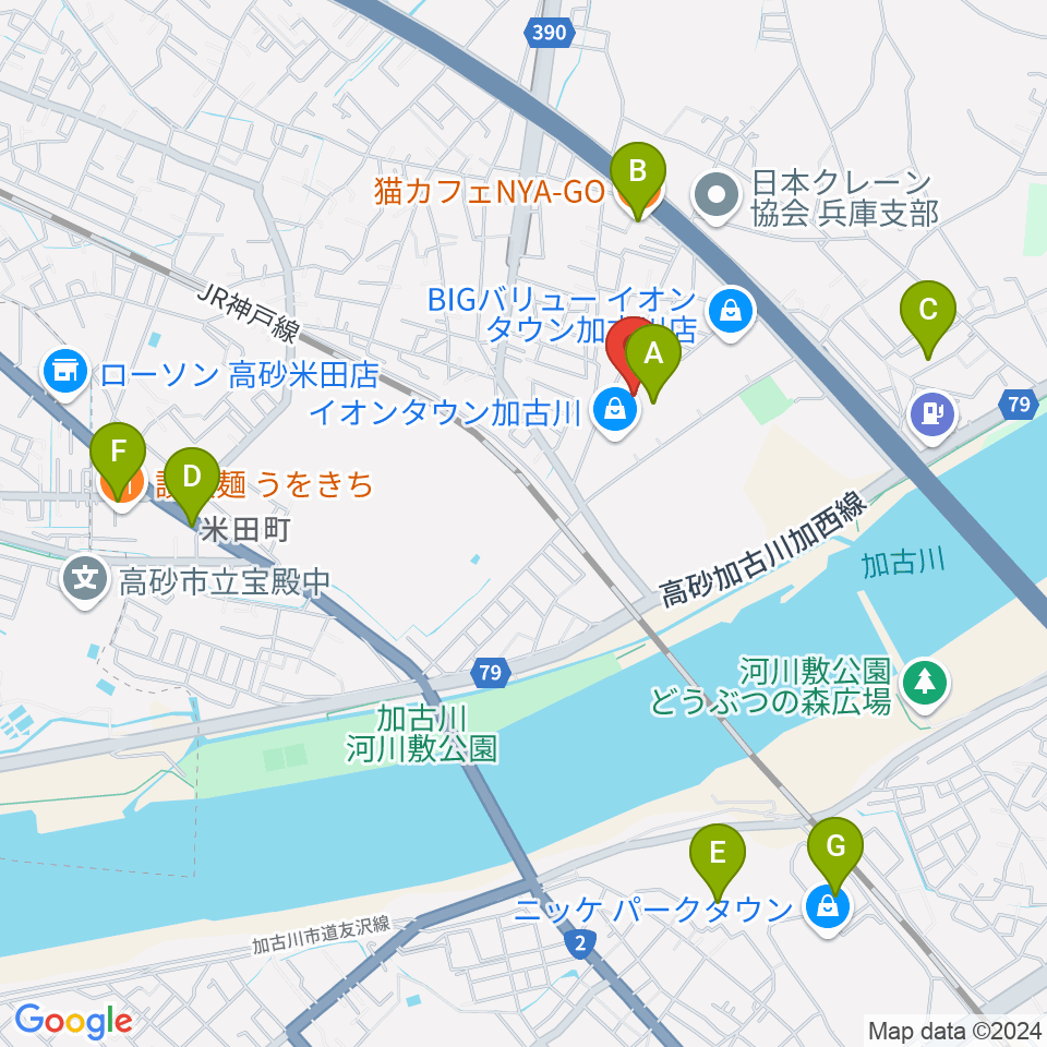 ブラウアー音楽練習場＆アカデミー周辺のカフェ一覧地図