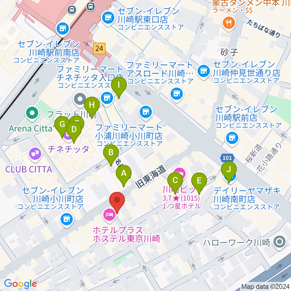 Public House ぴあにしも周辺のカフェ一覧地図