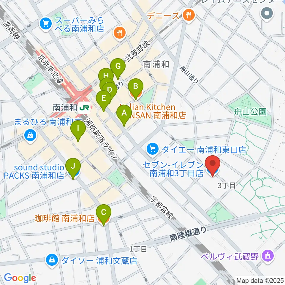 FREE SPACE ALIVE周辺のカフェ一覧地図