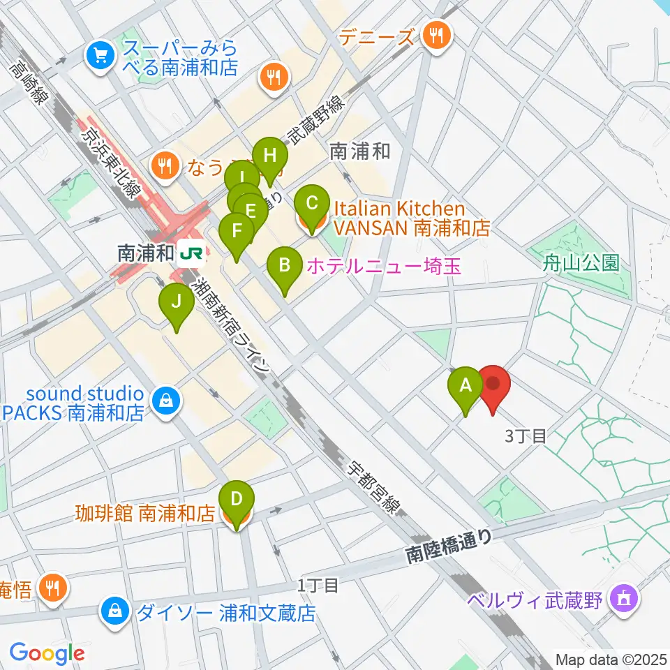 FREE SPACE ALIVE周辺のカフェ一覧地図