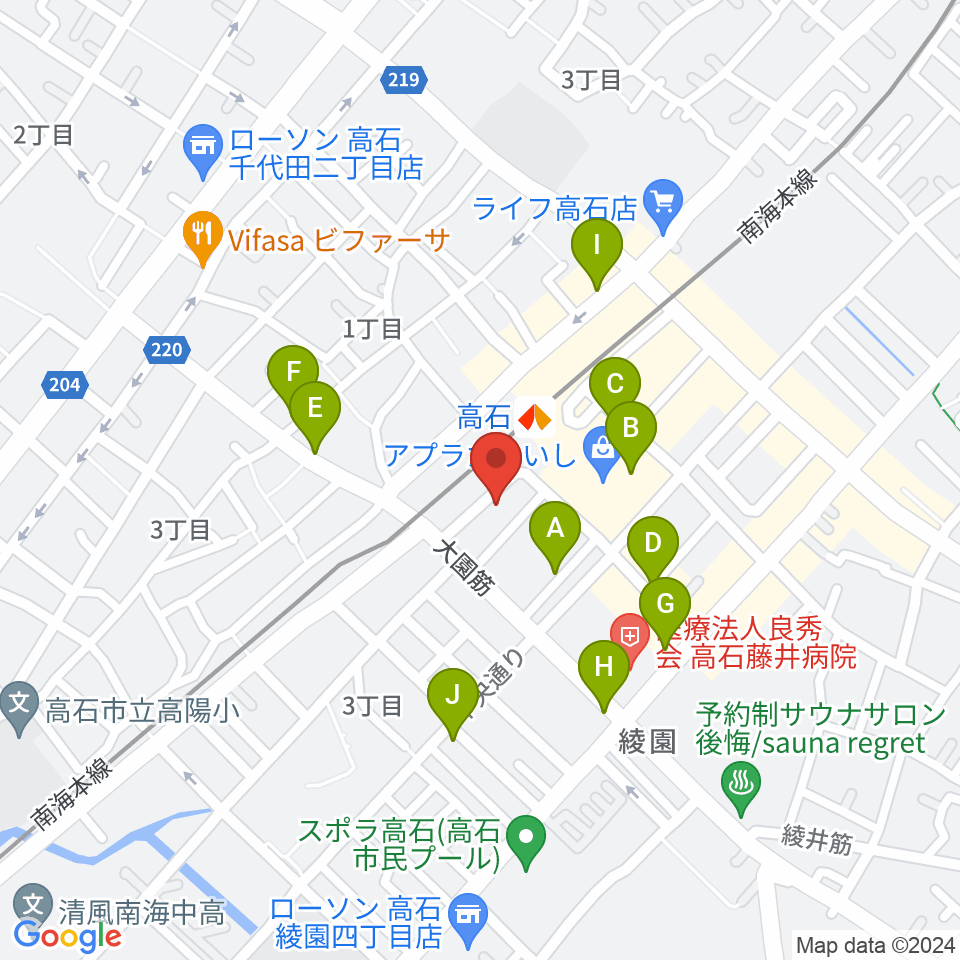 Studio EVER周辺のカフェ一覧地図