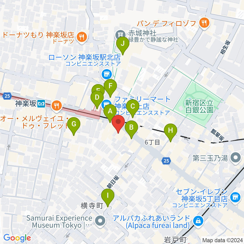 神楽音周辺のカフェ一覧地図