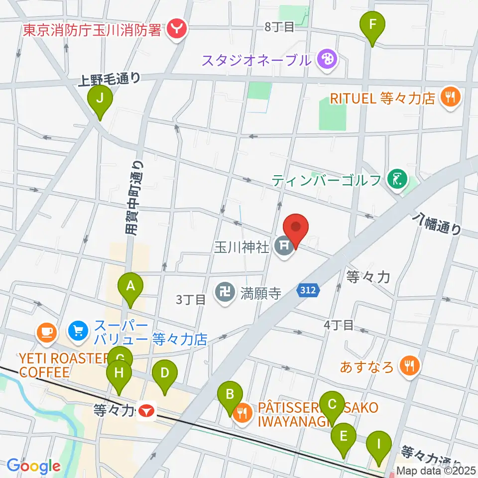 アソルハーモニクス周辺のカフェ一覧地図