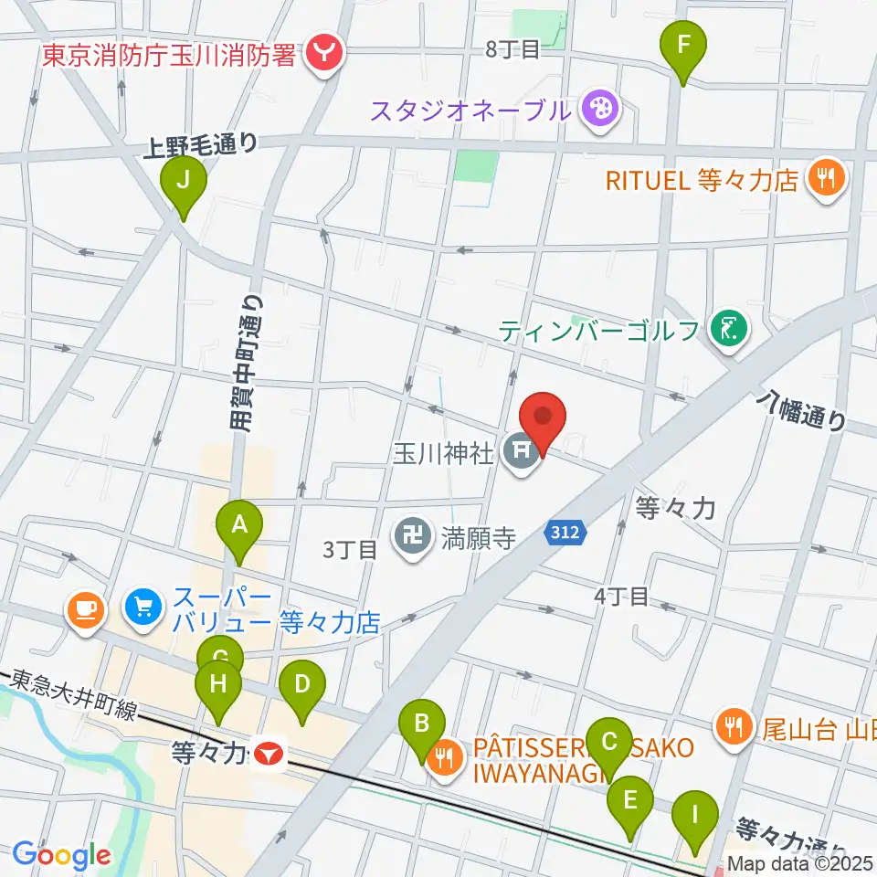アソルハーモニクス周辺のカフェ一覧地図