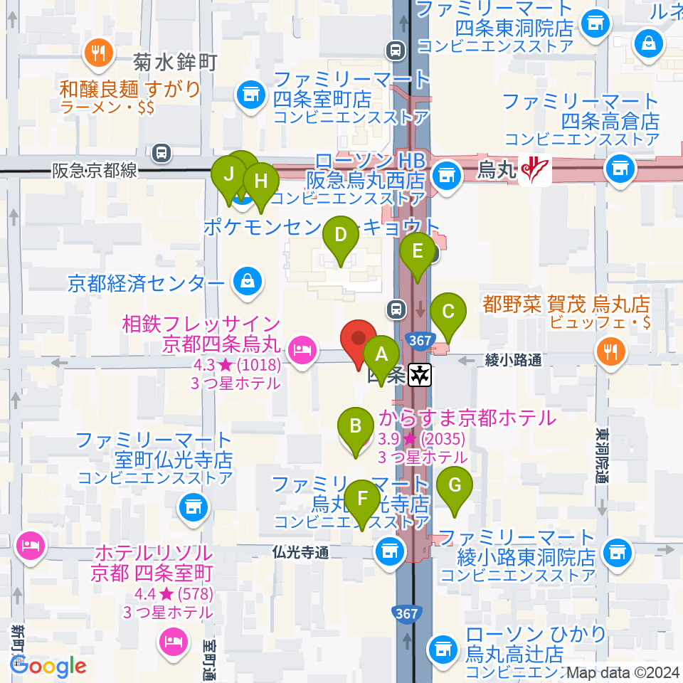 株式会社サロット周辺のカフェ一覧地図