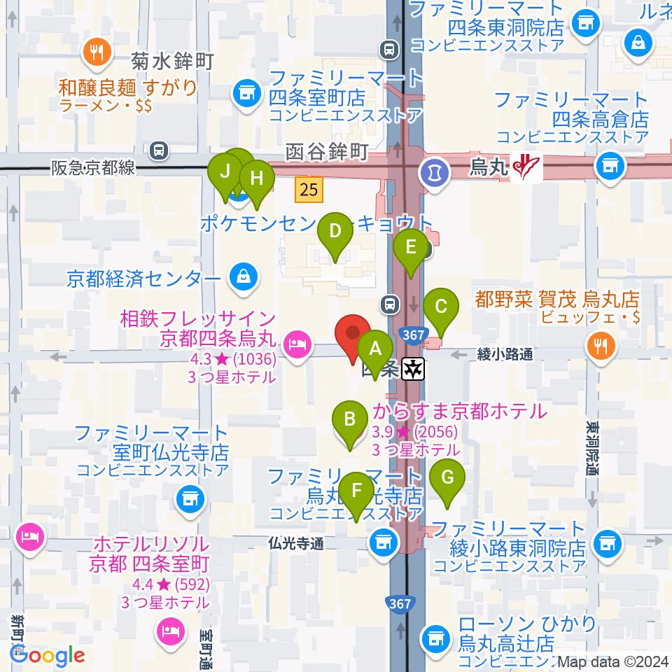 株式会社サロット周辺のカフェ一覧地図