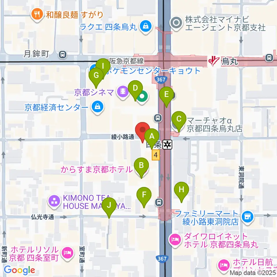 株式会社サロット周辺のカフェ一覧地図