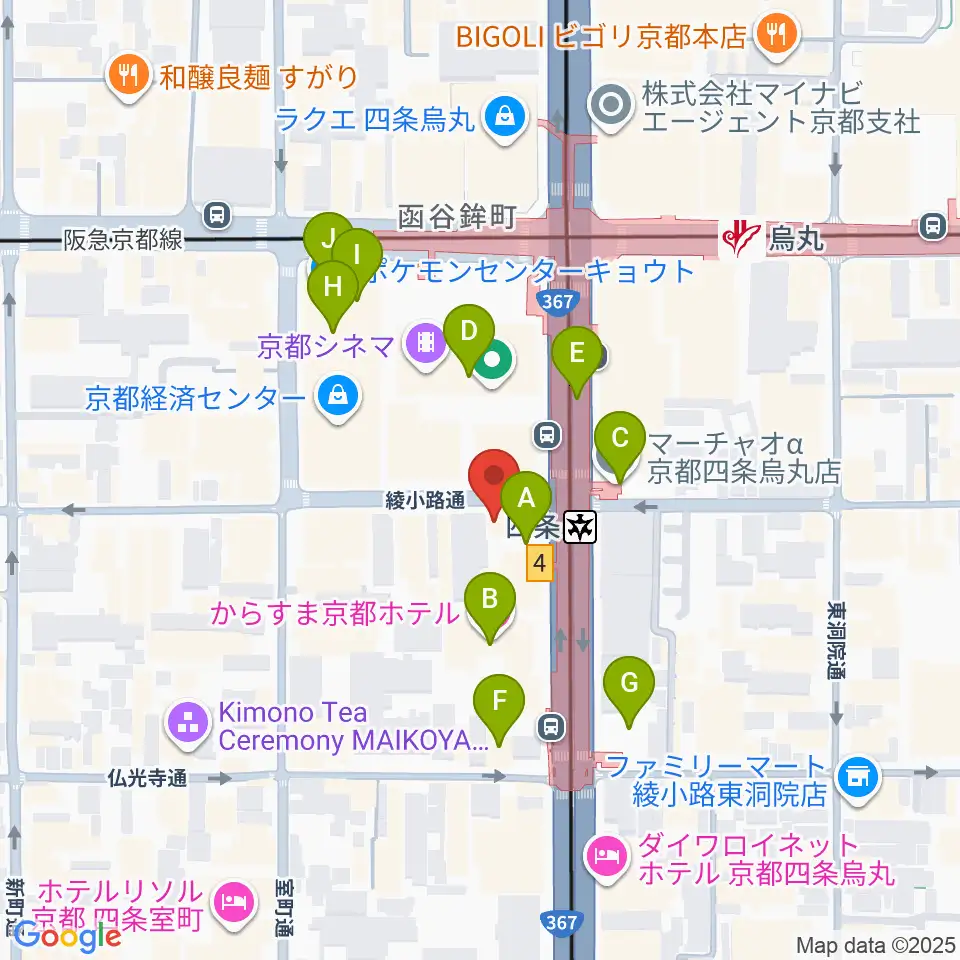 株式会社サロット周辺のカフェ一覧地図