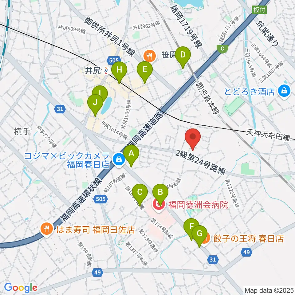 studio smile sounds周辺のカフェ一覧地図