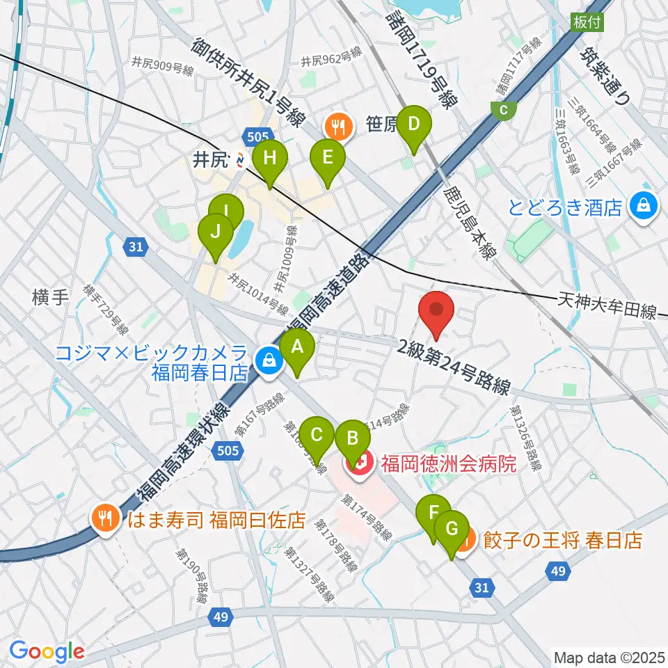 studio smile sounds周辺のカフェ一覧地図