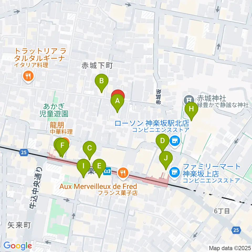 大洋レコード周辺のカフェ一覧地図
