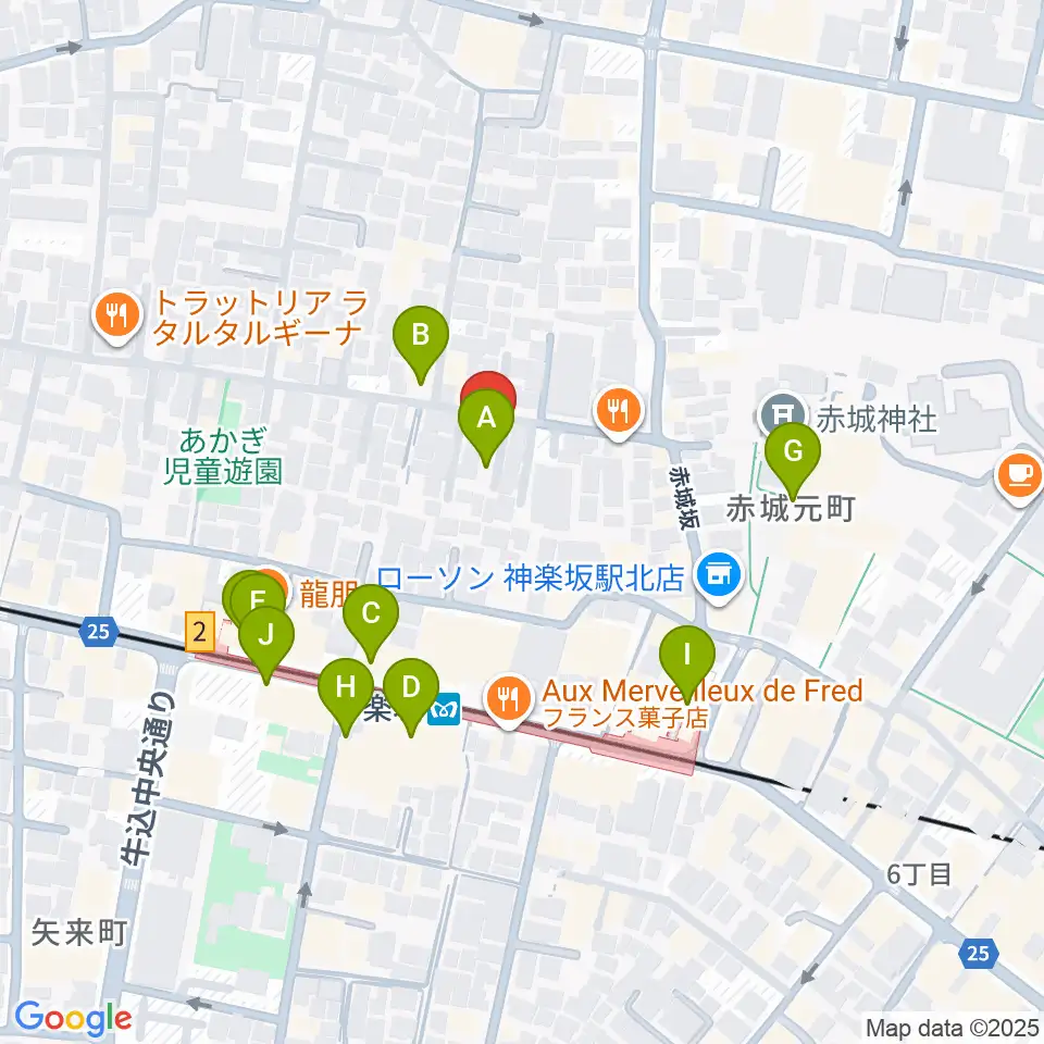 大洋レコード周辺のカフェ一覧地図