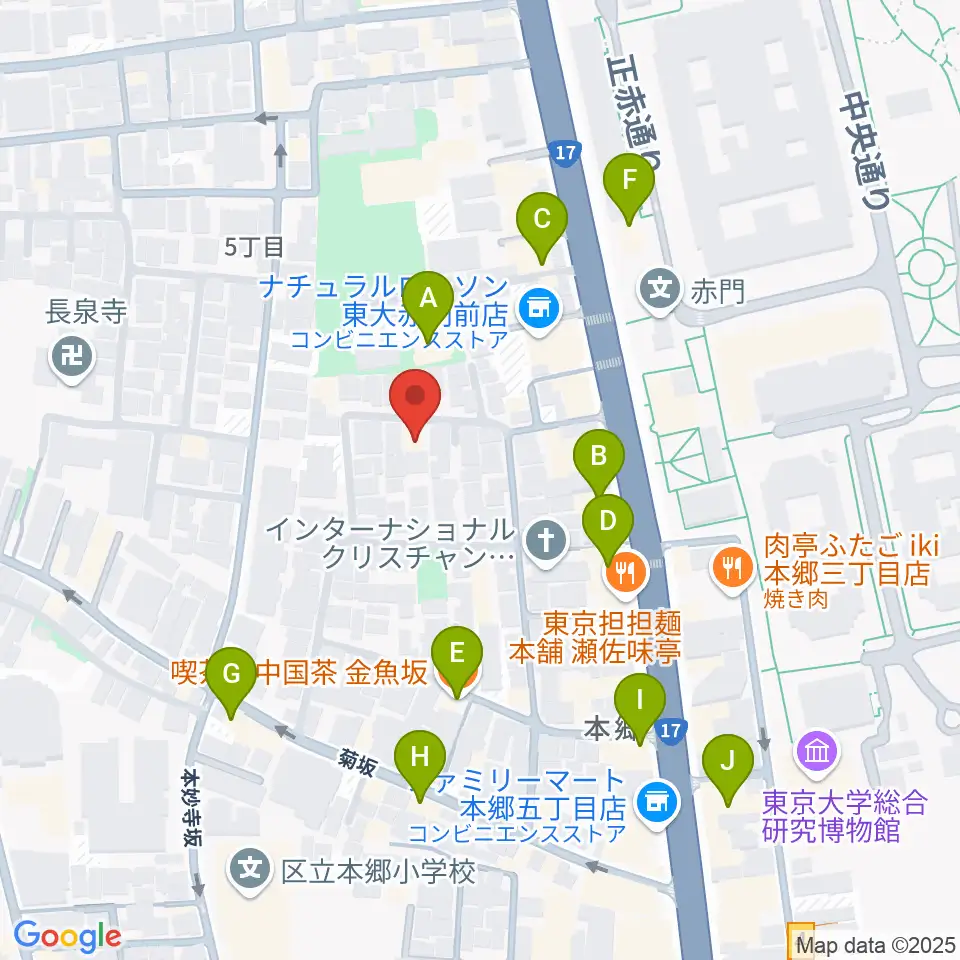 グランデスオノ周辺のカフェ一覧地図