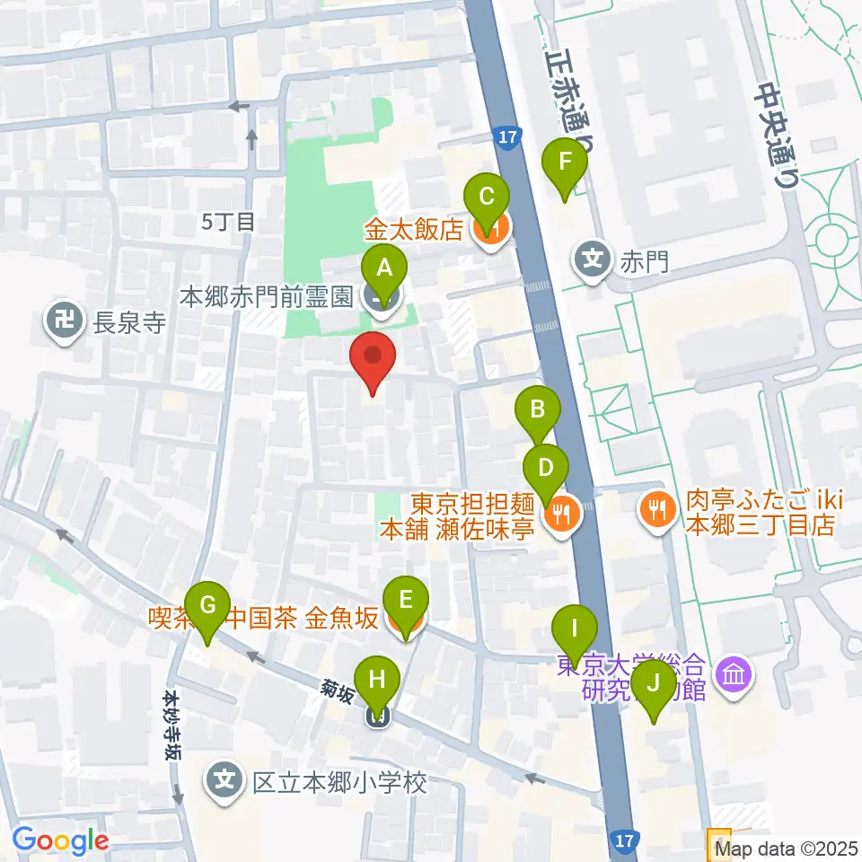 グランデスオノ周辺のカフェ一覧地図