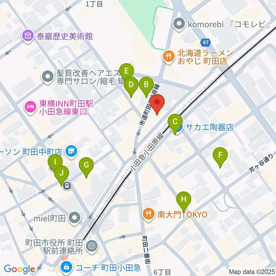 SEALミュージックスクール町田校周辺のカフェ一覧地図
