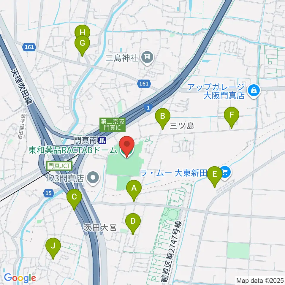 東和薬品RACTABドーム周辺のカフェ一覧地図