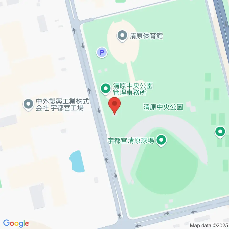 宇都宮清原球場周辺のカフェ一覧地図