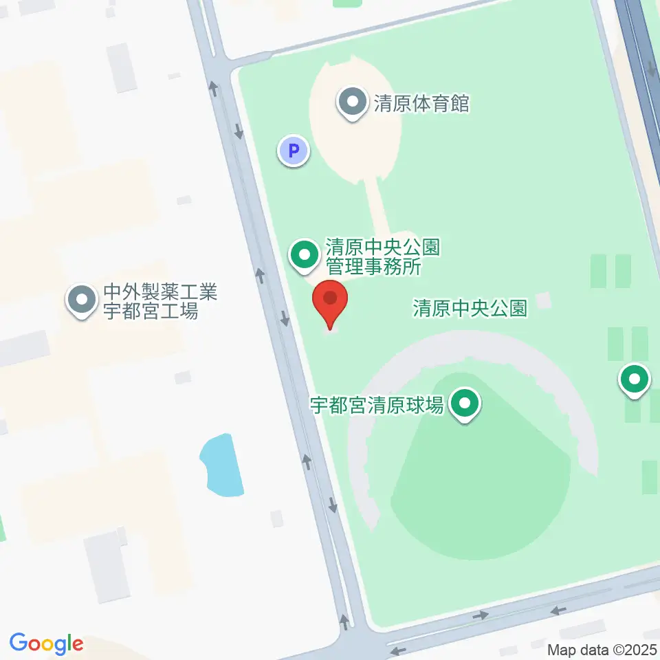 宇都宮清原球場周辺のカフェ一覧地図
