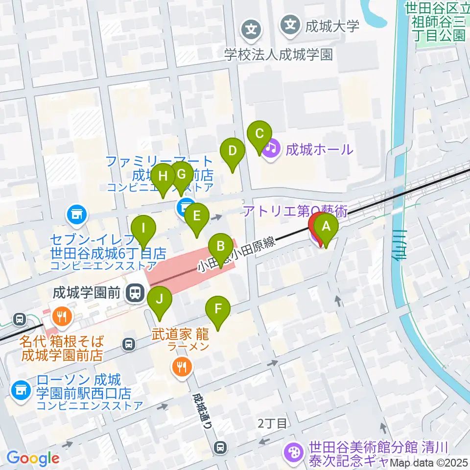 アトリエ第Q藝術周辺のカフェ一覧地図