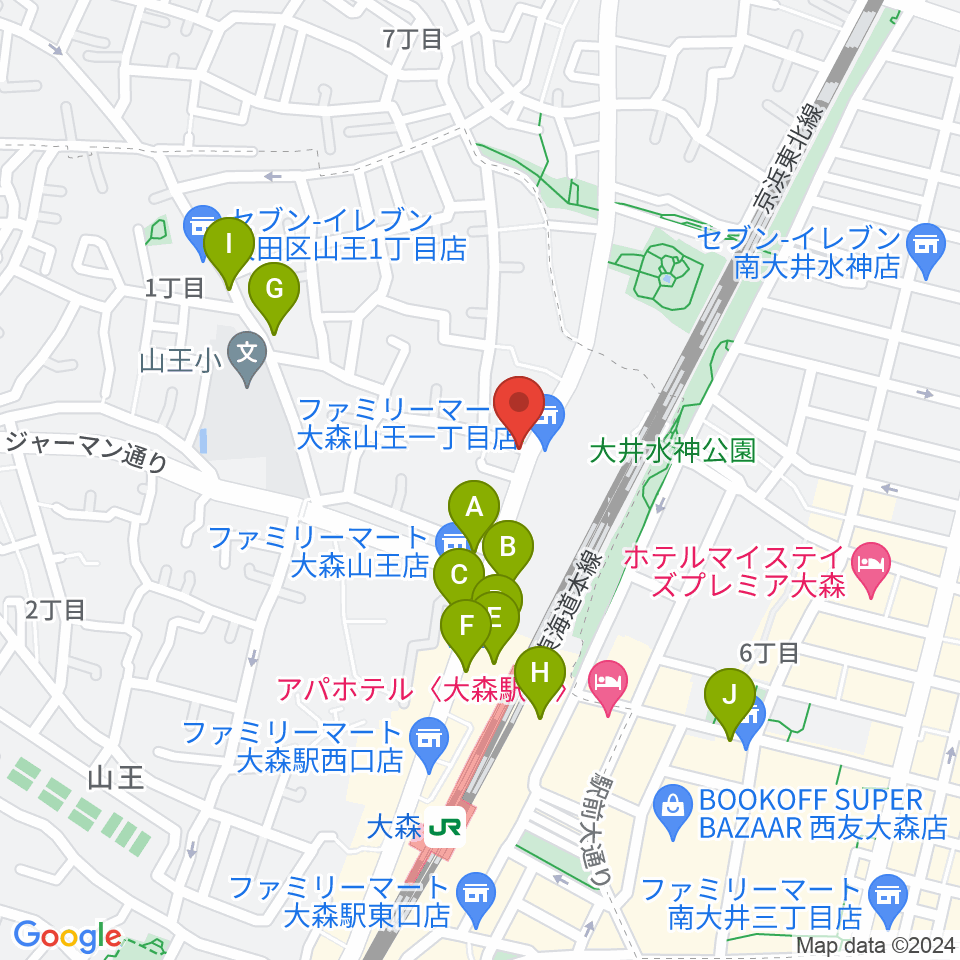 いしはら弦楽器工房周辺のカフェ一覧地図