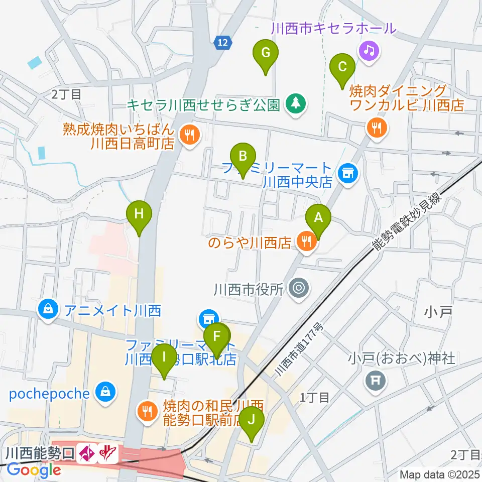 OTO BEACH周辺のカフェ一覧地図