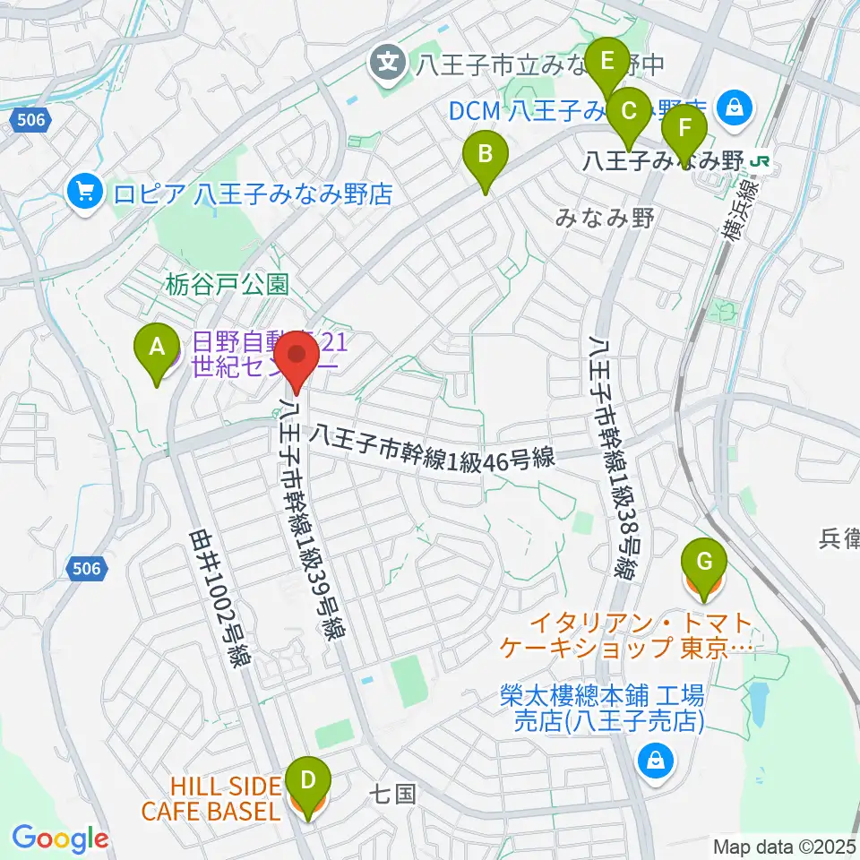 Tokyo Star Radio周辺のカフェ一覧地図