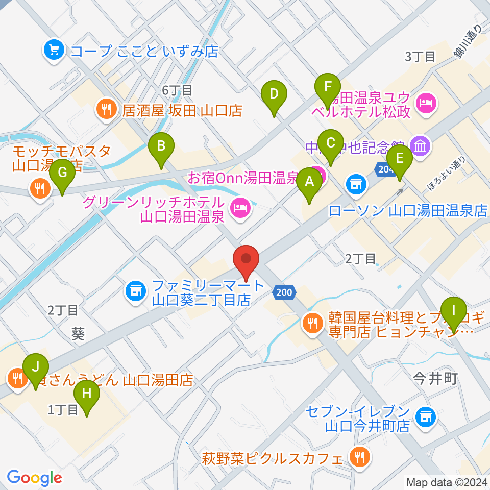 JAZZ SPOT ポルシェ周辺のカフェ一覧地図